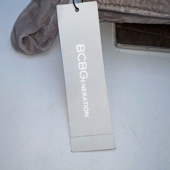 BCBGeneration Gray Velvet Studded Wristlet - Picture 3 of 11